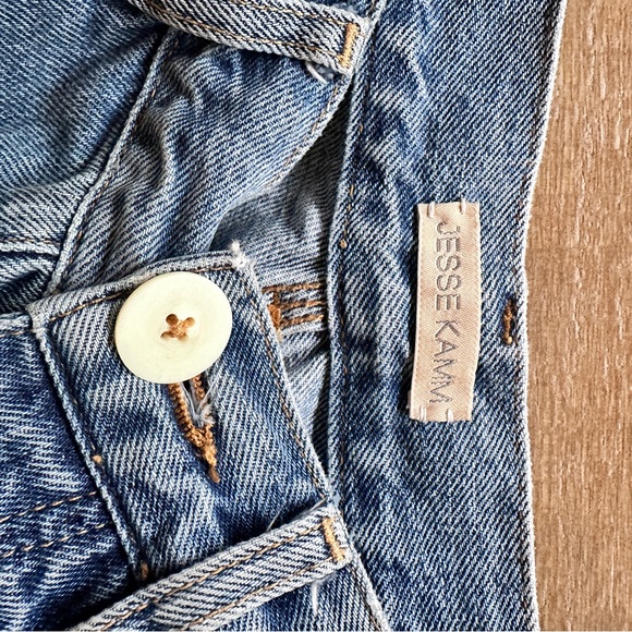 Jesse Kamm Patchfront Handy Pants Cowboy Blue Denim - Picture 12 of 14